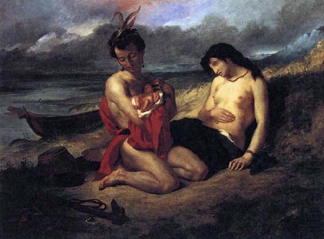 The Natchez, Delacroix Auguste